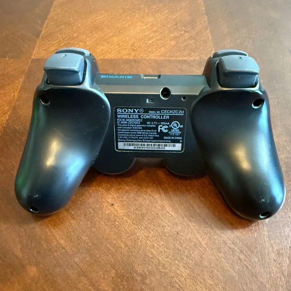 Sony PlayStation 3 PS3 DualShock 3 Wireless Controller CECHZC2U Sixaxis Black - Picture 5 of 7